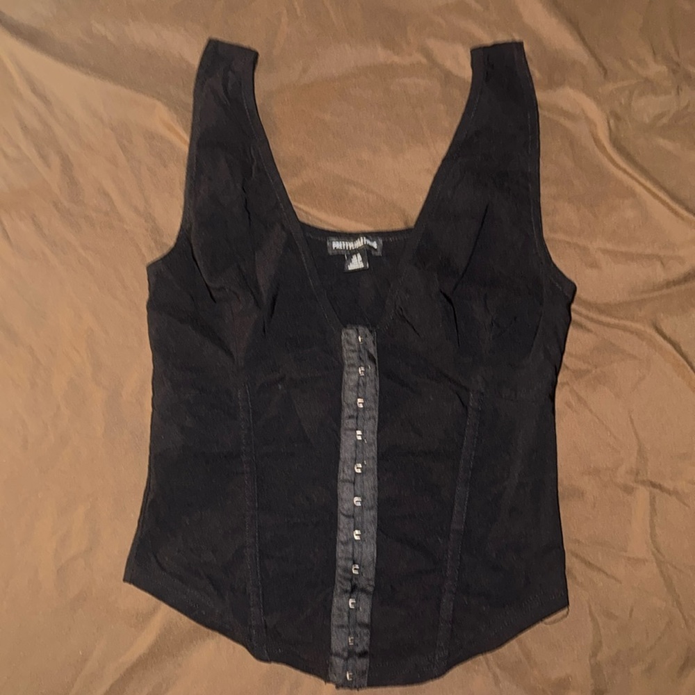 PLT Black Fitted Clasp Top